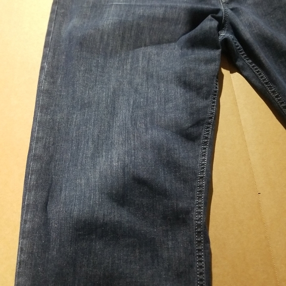 Alberto Jeans Modern Fit Luxury T400 Men's 40x26 Medium Wash (hemmed) DARK BLUE - Picture 2 of 11